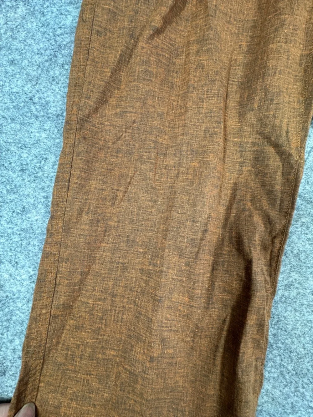 Prana Brown Pull On Hemp Blend Pants  Elastic Waist Comfy Casual Outdoor Size M - Picture 9 of 16